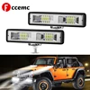 Fccemc 6 Inch LED Light Bar 48W Off Road Fog Lamp Waterproof Work Lighting for Boat Motorcycle ATV Truck