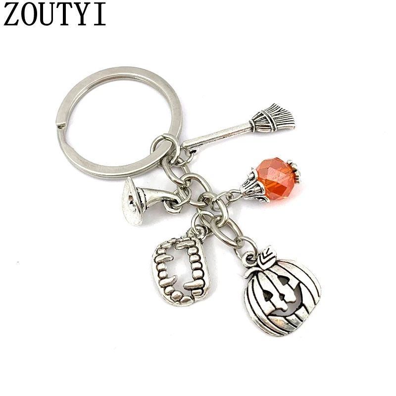 1 Christmas Charm Keychain Pumpkin Ghost Enamel Metal Halloween Cosplay Accessories Gift | Украшения и аксессуары