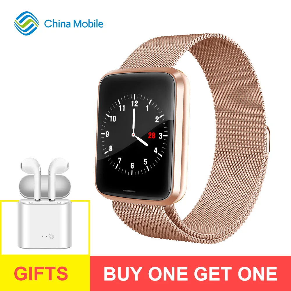 Smart watch Waterproof OLED Screen Sports for iphone phone Smartwatch Heart Rate Monitor Blood Pressure Functions for Women men