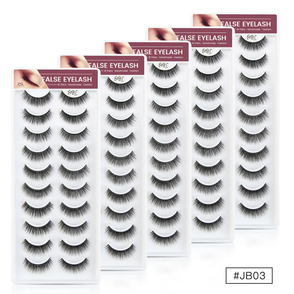 

SHISHICAI Soft Natural 3D Mink False Eyelashes 50 pairs/lot Make up Full Strip Lashes 3D Mink Lashes Fluffy faux cils