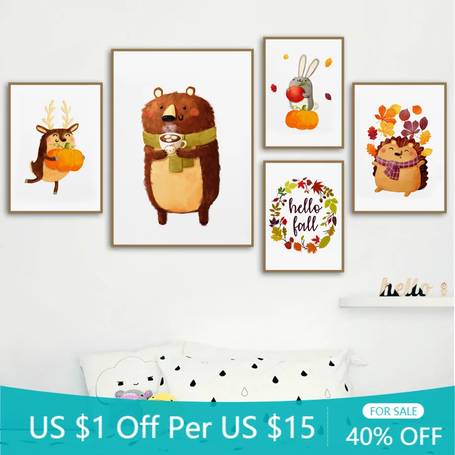 Cuadro sobre lienzo para pared de dibujos animados de Mole Hedgehog Rabbit,  cuadro sobre lienzo para pared carteles nórdicos e imágenes estampadas para  pared, decoración del hogar para habitación de niños|Pintura y caligrafía|  - AliExpress