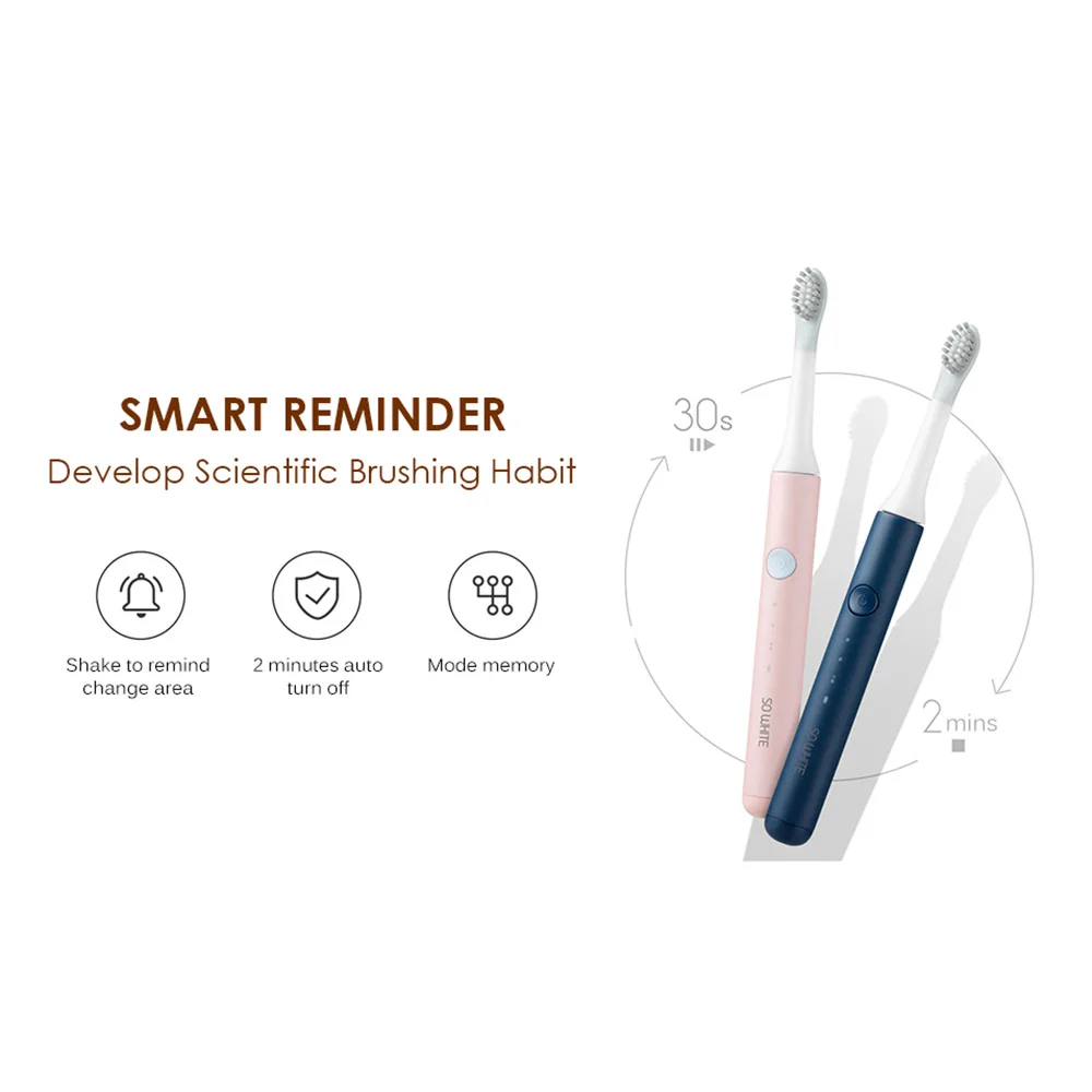 SO WHITE EX3 звуковая электрическая зубная щетка для Xiaomi Mijia Ultra sonic автоматическая зубная щетка перезаряжаемая Водонепроницаемая Чистящая Щетка