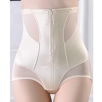 

Waist Trainer Women Tight Underwear Bodyshaper Tummy Control Pulling Underwear Butt Lifter Zippered Tummy Shaper Plus Size Faja