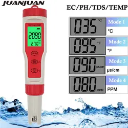 Портативный Ручка 4 в 1 цифровой PH TDS EC метр температура тестер фильтр измерения воды высокое качество чистоты тестер скидка 20%