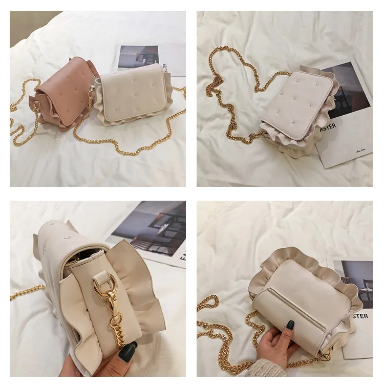 Элегантный женский манжет квадратная сумка модная Новая высококачественная женская дизайнерская сумка из искусственной кожи с цепочкой на плечо сумка-мессенджер