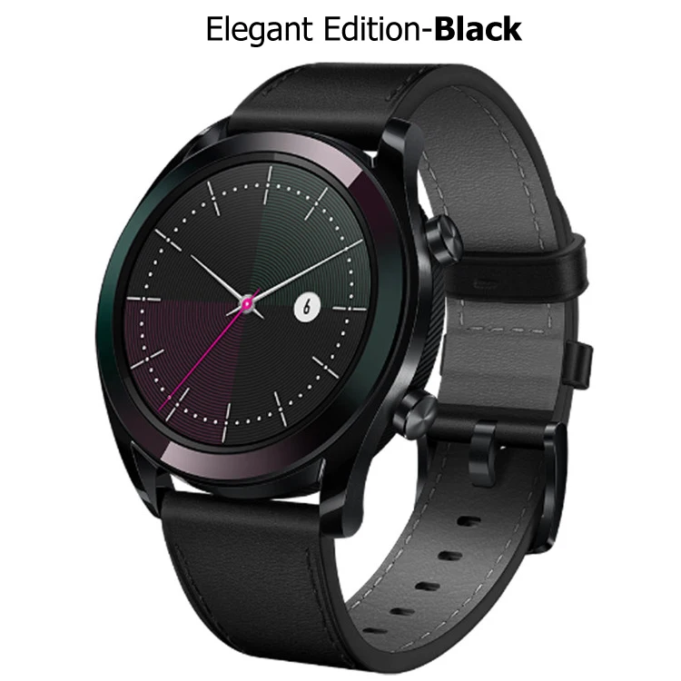HUAWEI WATCH GT Active Edition умные спортивные часы 1,3" AMOLED цветной экран Heartrate gps для плавания, бега, велоспорта, сна - Цвет: Elegant Black