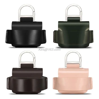 

Genuine Leather Case Protective Cover Shell for AirPod Pro 3 Earphone with Hook