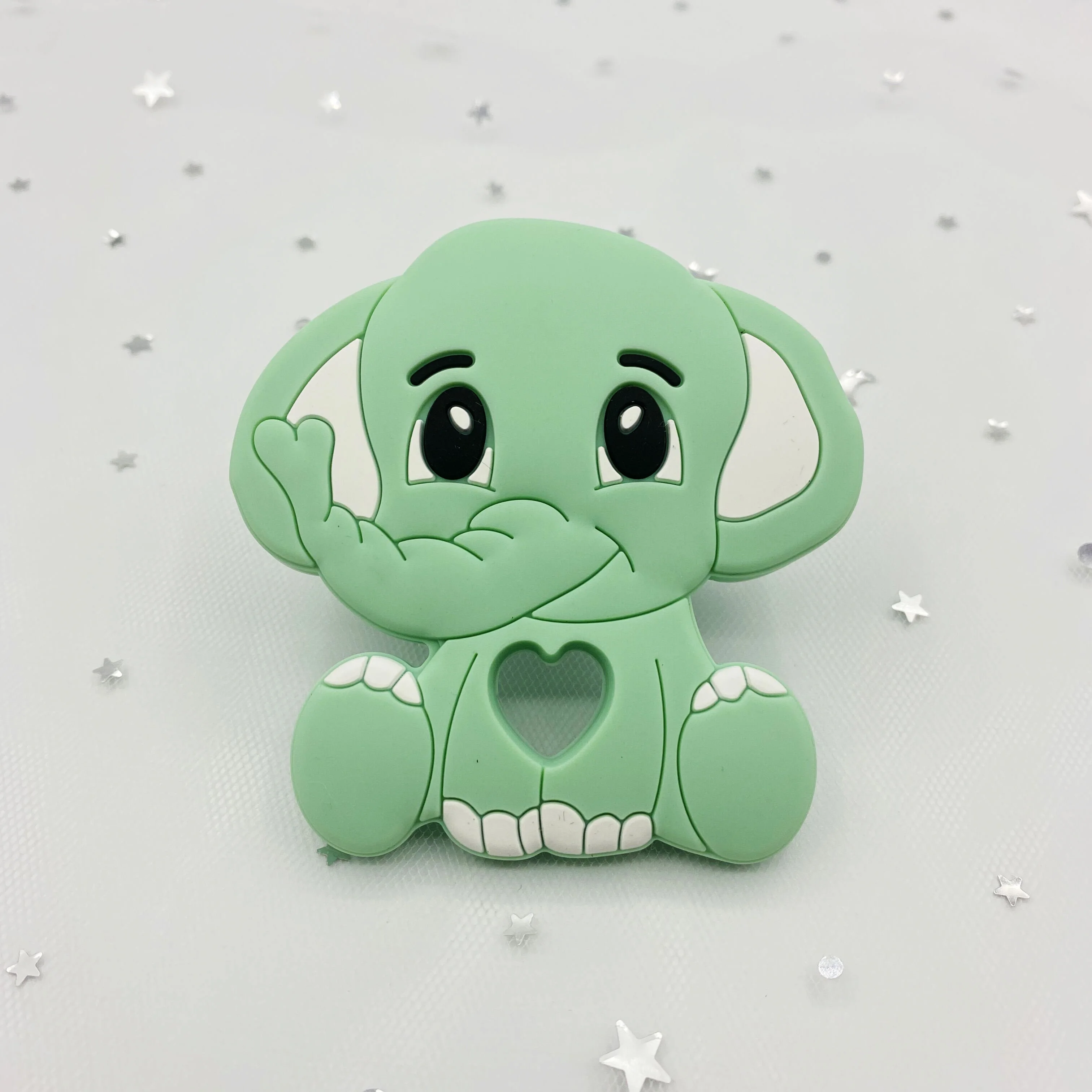 Baby Silicone Teether kids infant Teething Toy Animal Stitch bear Hamster snail rabbit cat dinosaur Beads DIY hippo lion gift baby teething items at 4 months	 Baby Teething Items