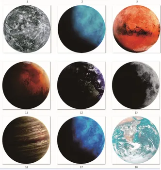 

XGZ round mouse pad rubber anti-slip fashion home laptop mini desk pad 20X20CM on the surface of the moon