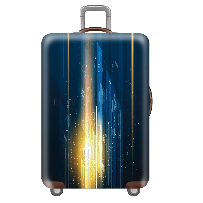 Эластичный Чехол для багажа для путешествий с цветочным узором, Защитные чехлы для багажа, уплотненный чехол для чемодана 18-32 дюйма, аксессуары для путешествий - Цвет: 03  Luggage cover