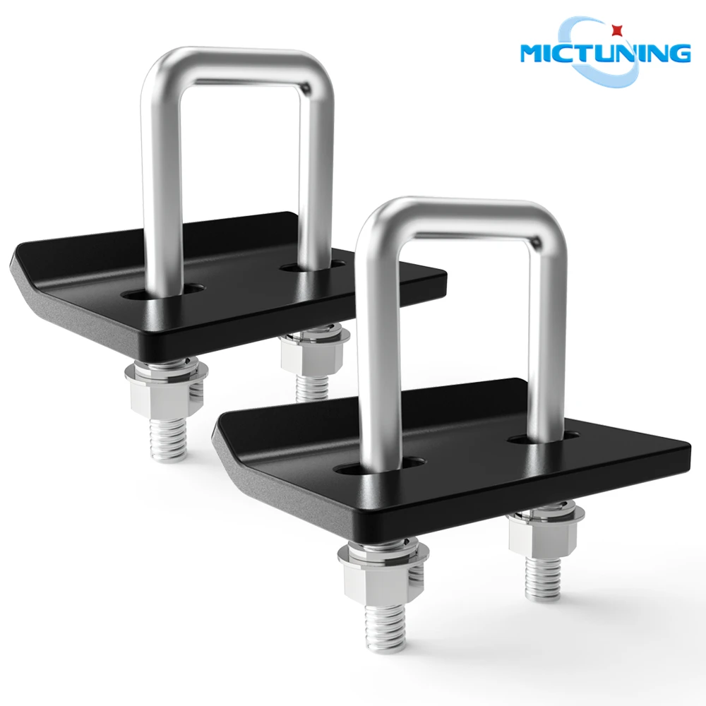 MICTUNING 2pcs U Bolt Hitch Tightener Heavy Duty Stainless Steel Anti