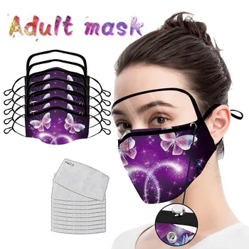 

3D Printing Personality Windproof Mouth Cover Washable Reusable Fabric faceshield mask for face fashion mascarilla tapabocas
