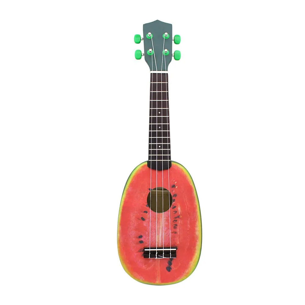 as picture Высокое качество 2" Ukelele 4 струны укулеле Красочные Прекрасный Арбуз липа струнный музыкальный инструмент Рождественский подарок - Цвет: as picture