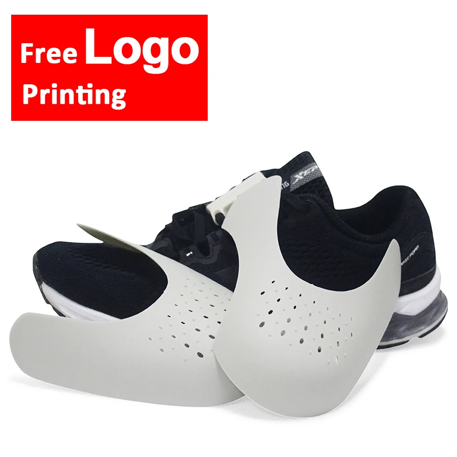 

Shoes Shields Custom Packaging Free logo Printing Shoe Shield for Sneaker Anti Crease Wrinkled Fold Support Toe Cap Dropshipping