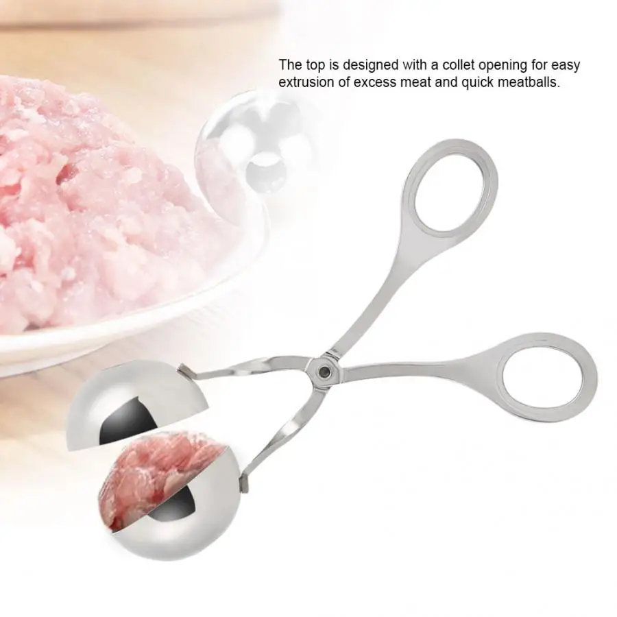 Household Convenient Meatball Maker Stainless Steel Stuffed Meatball Clip DIY Fish Meat Rice Ball Maker
