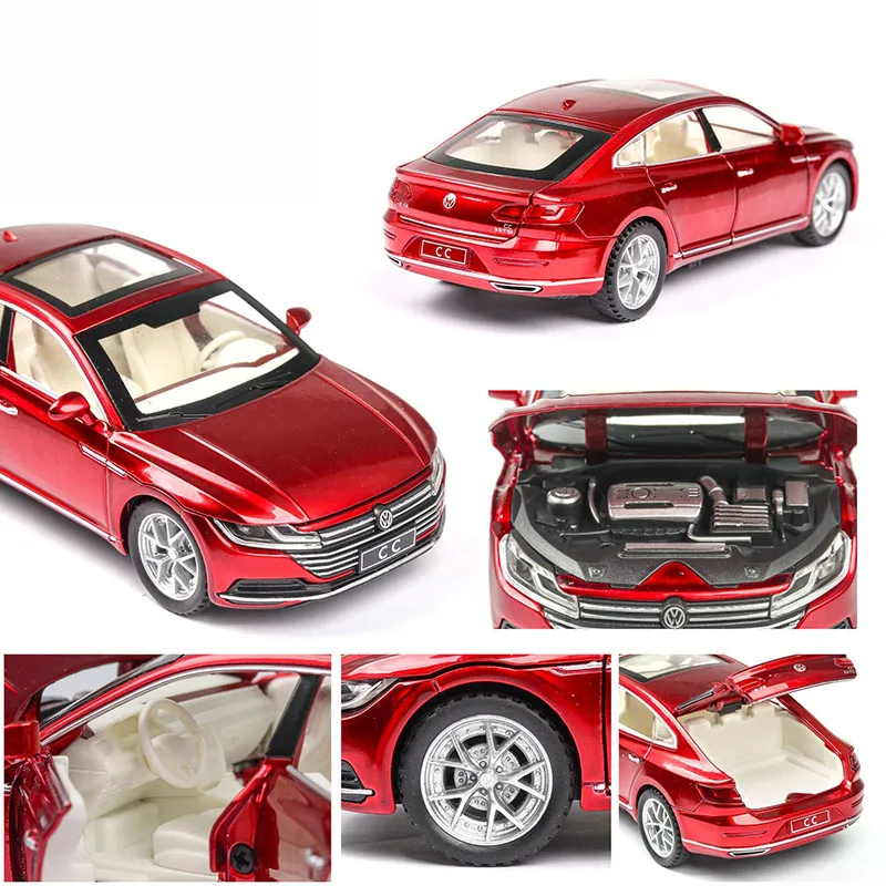  Diecast Model Car CC 1:32 Metal Alloy High Simulation Cars Lights Boys Toys Vehicles Gifts For Kids