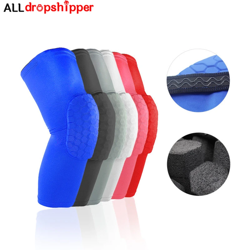 

1Pcs Cellular Basketball Sports Knee Pads Elastic Knee Protective Gear Foam Support Volleyball Support Anti-collision Leg Cover