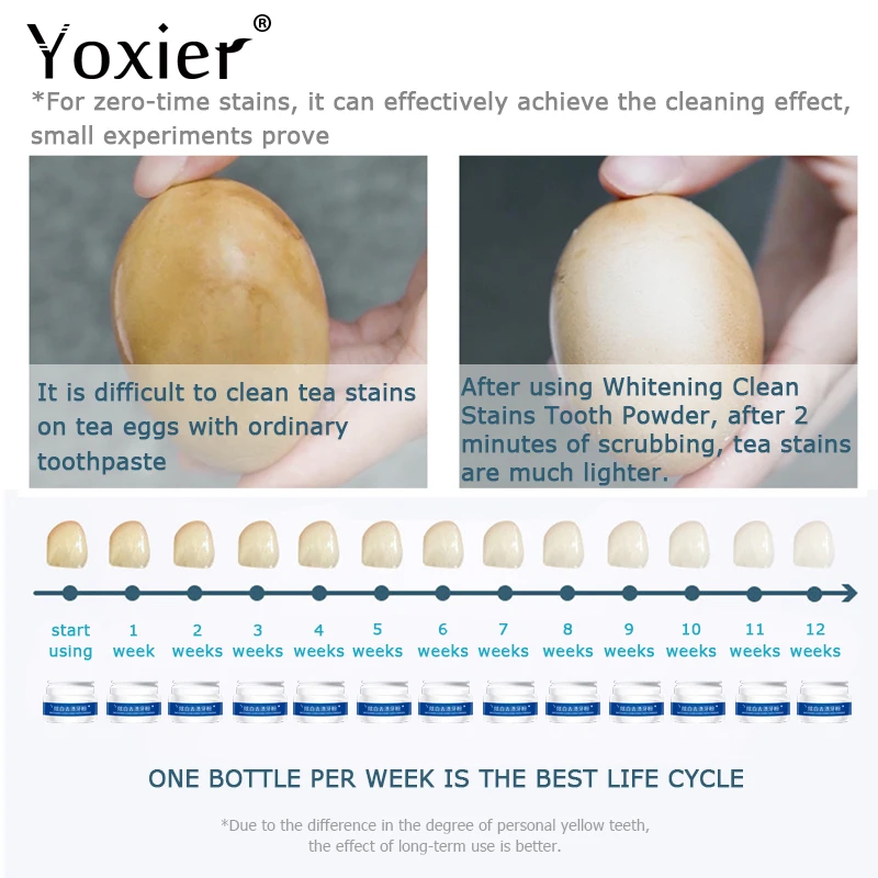 Yoxier Teeth Whitening Powder Tooth  Care Dental Teeth Cleaning Pearl Essence Natural Oral Hygiene Toothbrush Tools Toothpaste