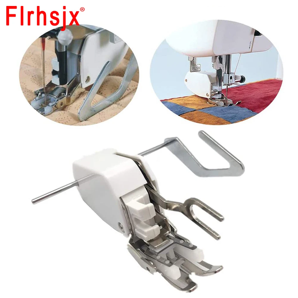 

Even Feed Walking Presser Foot with Quilt Guide for Quilting Stitching Thick Fabric Sewing for Domestic Low Shank Sewing Machine