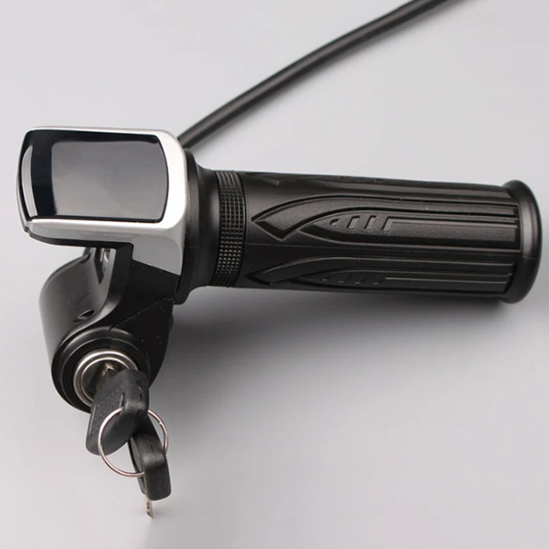 5V Speed Adjustment Throttle Handlebar Grip LED Meter Electric Bicycle Component IP54 Waterproof e-bike parts