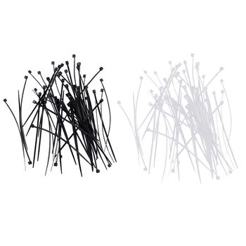 

100x Cable Ties INDUSTRIAL QUALITY Cable Ties: 100X2.5mm Color: White/Black