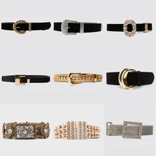 Girlgo роскошный бренд Za пояс с жемчугом для женщин Шарм Кристалл Макси Пряжка массивные ремни Женские Романтические вечерние ювелирные изделия