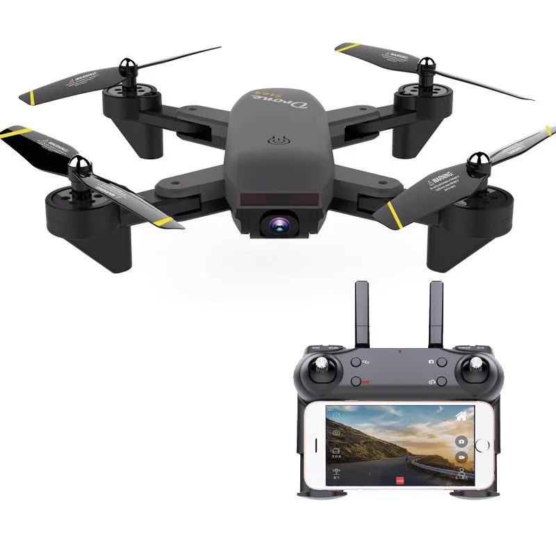Пульт дистанционного управления летательный аппарат топ S169 дрон селфи wifi FPV 1080P двойная HD камера складной RC квадрокоптер игрушка 6,4