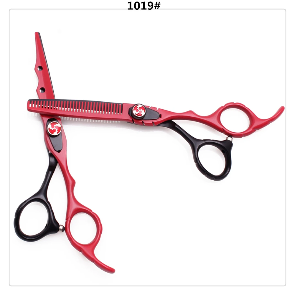  6" AQIABI 440C Black Color Hairdressing Scissors