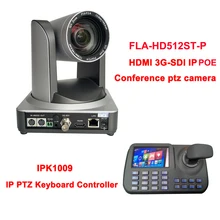 1080p60 широкоугольный 12x оптический зум HDMI SDI IP POE вещательная Поворотная камера с увеличительным объективом камера потоковая+ IP клавиатура контроллер