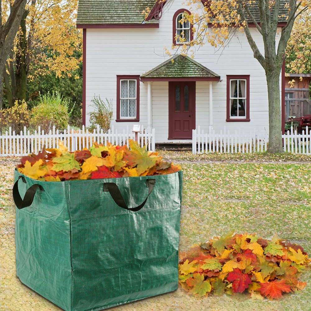 

125L Garden Waste Bag Large Capacity Refuse Rubbish Sack Bin Reusable Lawn Yard Leaf Plant Garbage Bags Outdoor Waterproof Trash