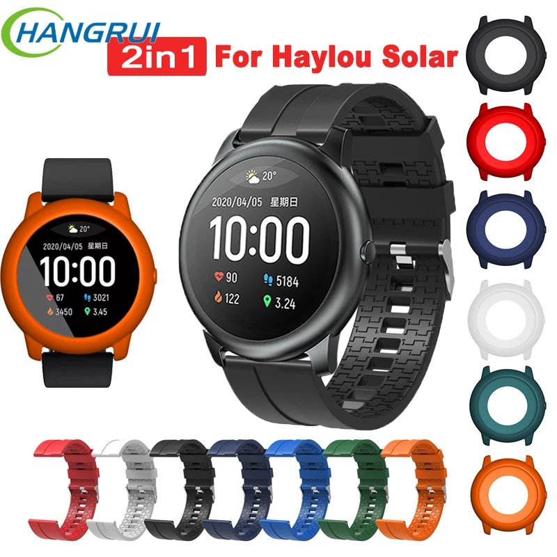 Силиконовый ремешок для часов Xiaomi Haylou Solar Smartwatch 2020 сменный Браслет LS05 защитный