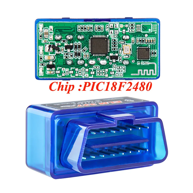 Новый сканер OBD2 ELM 327 v1.5 MINI PIC18F2480 ELM327 V1.5 Bluetooth диагностический адаптер сканирующий