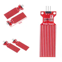 40x16mm 2 pièces capteur de niveau d'eau de pluie profondeur de détection de gouttelette d'eau pour Arduino Compatible avec MEGA 2560(China)