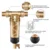 Wheelton Water Pre Filter (WWP-02S) Carry Two Wipers Euro-Standard Brass 30Years Lifitime Purifier Whole House 1/2"&3/4"&1 "