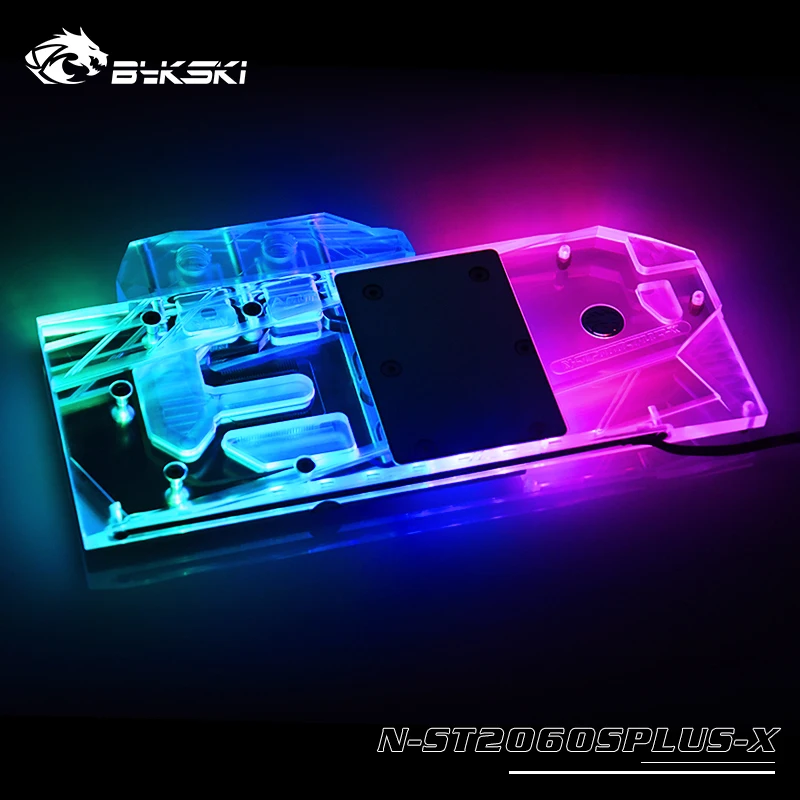 BYKSKI Water Block use for Zotac RTX 2060 Super Plus OC Support A-RGB/RGB LED Light Full Cover Copp - 4000575288701