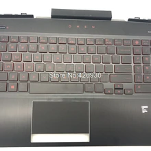 Подставка для ноутбука и клавиатура для hp для OMEN 15-DC000 L30194-001 L30195-001 с красной подсветкой белый с RGB Подсветкой