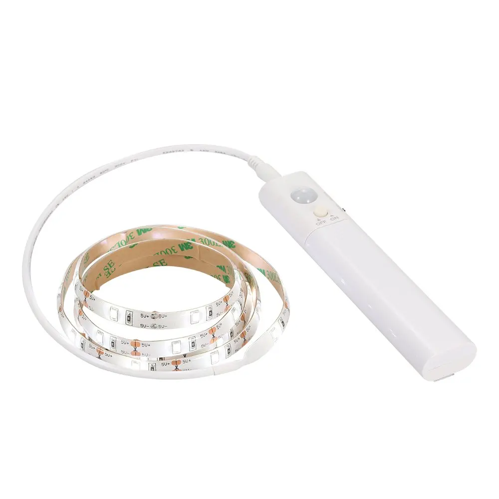 

Battery Operated LED Strip Lights Wireless PIR Motion Sensor Hallway Closet Home