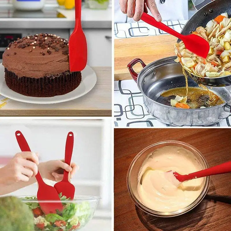 6pcs Kitchen Silicone Cooking Utensils Heat Resistant Tools Baking Cookware Gadgets Spatula Spoon Set | Дом и сад