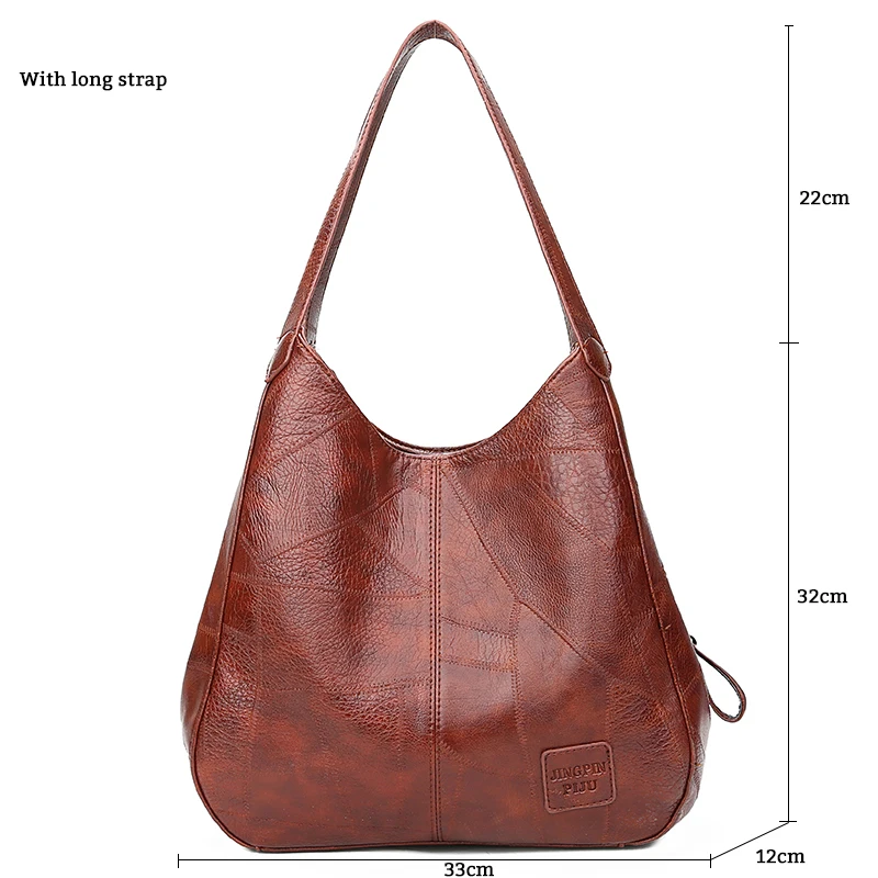 Brown 3474-2 Gykaeo, роскошные сумки, женские сумки, дизайнерские, винтажные, сумка-тоут, женская, из искусственной кожи, большая емкость, сумка-мессенджер, на плечо, Bolso Mujer - Цвет: Brown 3474-2