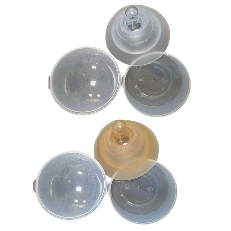 

Safety Silicone Nursing Pad Nipple Breast Teat Cover Mat Portable Spill Prevention Breast Pad for Breast Feeding
