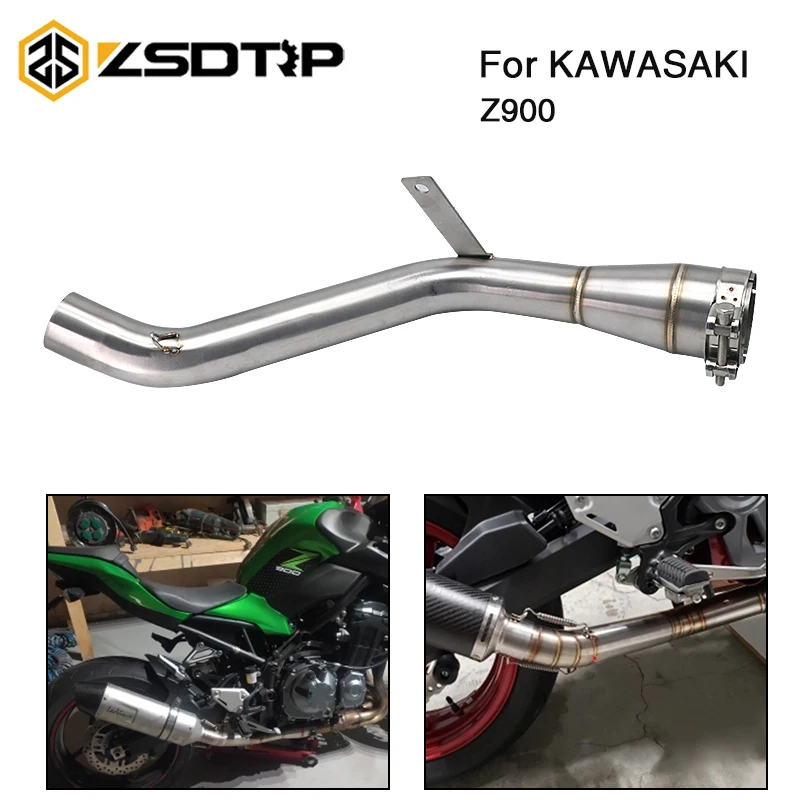 ZSDTRP для Kawasaki Z900 2017-2020 выхлопная труба мотоцикла Модифицированная средняя