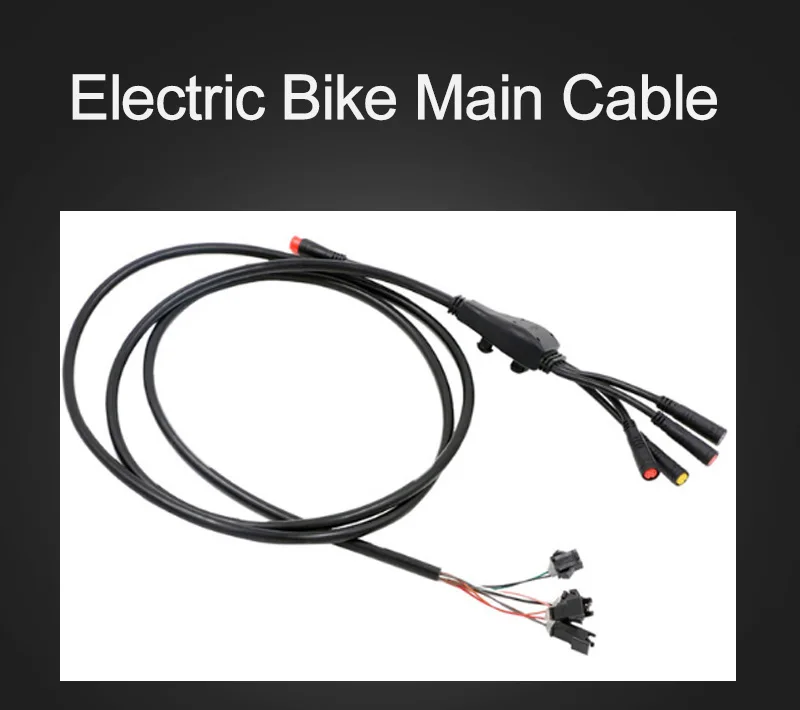 Кабель для электрических велосипедов черные туфли высокого качества Водонепроницаемый основной кабель подключения Вилки для Ebicycle Электрический велосипед Запчасти комплект MTB