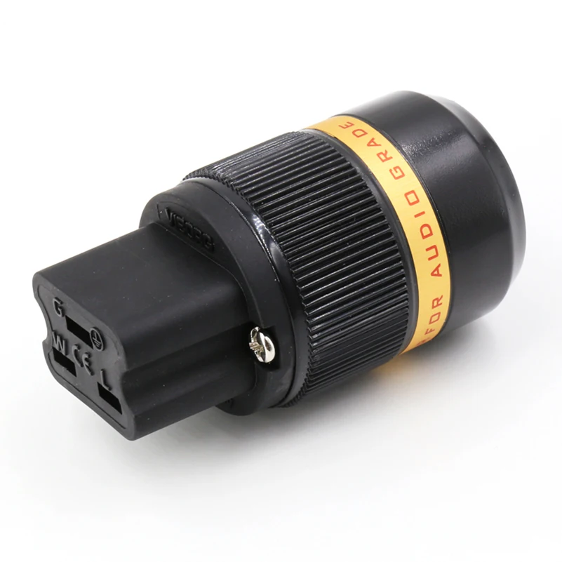 

Viborg VF520 C19 Pure Copper Audio Power IEC Connector Plug AC 20A Female Power Cord Audio Cable Connectors