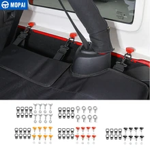 MOPAI 2 двери салона автомобиля рым болты для крыши гайка с тягой комплект пряжки автомобильные аксессуары для Jeep Wrangler JK JL 2007- стайлинга автомобилей