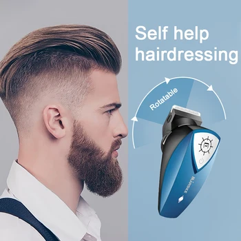 

Multifunctional Hair Clipper 360 Degree Rotating Electric Hair Clipper Silent Electric Push Cut Shaving Multi-angle Hair Trimmer
