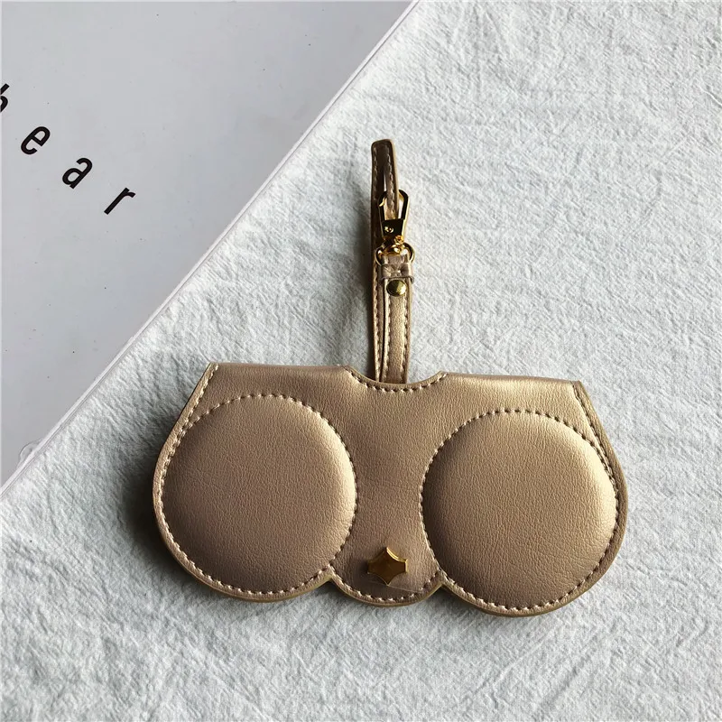 2020 Popular Serpentine Sunglasses Cases Solid color Sunglasses Bag Glasses Protective Sleeve PU Leather Glasses Case