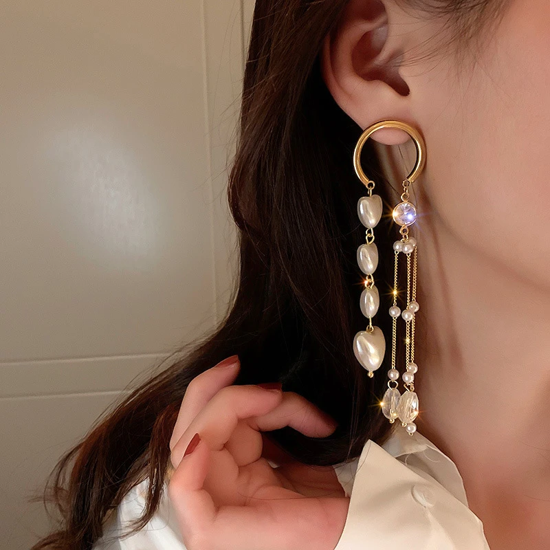 Pendientes De Perlas Con Borlas De Mujer Fnio Pendientes De Pendientes De Perlas Con Borlas De Mujer Fnio Pendientes De