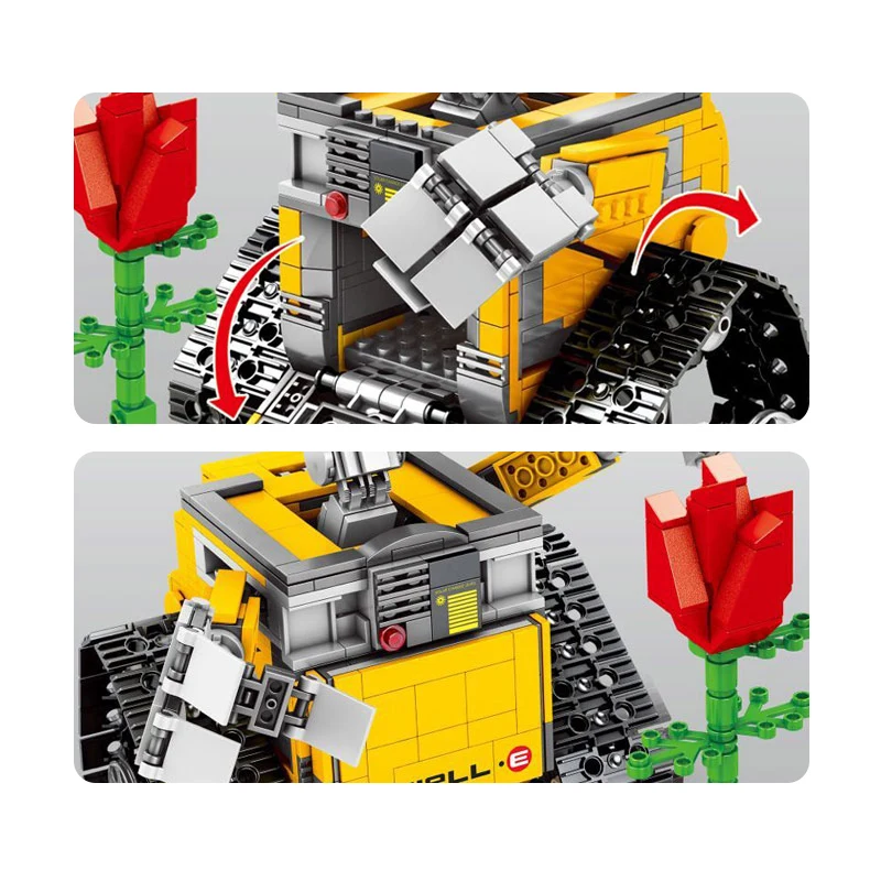 Идеи создатель MOC WALL-E робот RC Eve Playmobil строительные блоки Наборы комплекты кирпичей Фильм Дети Marvel совместимы