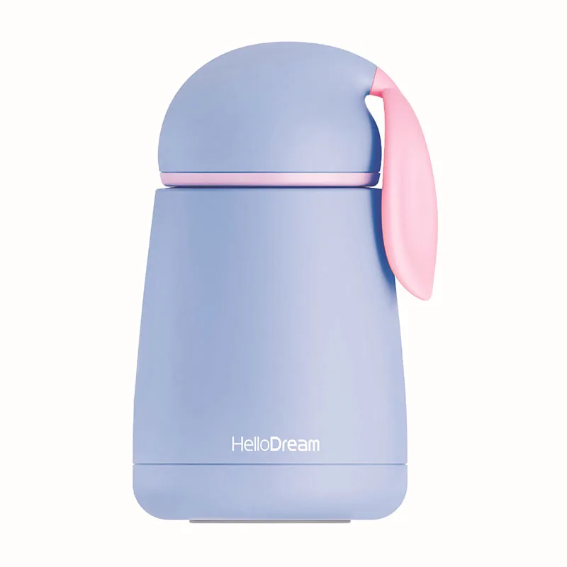 300 мл вакуумная Изолированная двойная настенная бутылка для воды Милая поилка