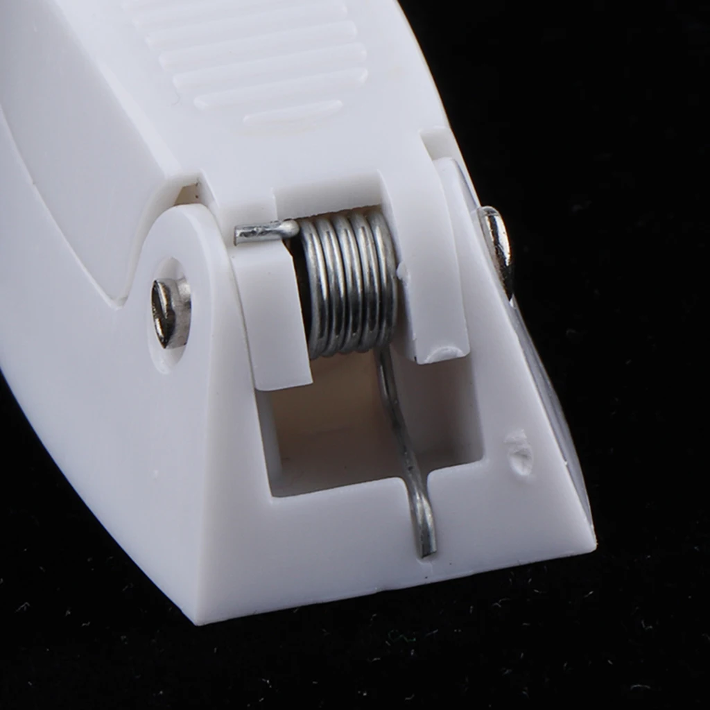 White RV Camper Trailer Baggage Door Clip for Exterior Entry, Hatch, Interior Cabinet